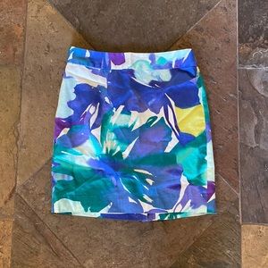 Ann Taylor LOFT 00P skirt vibrant XS Work Professional 00 petite 0 2